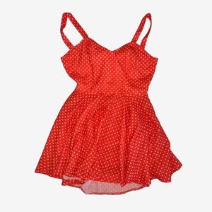 ORANGE MINI FLOW DRESS